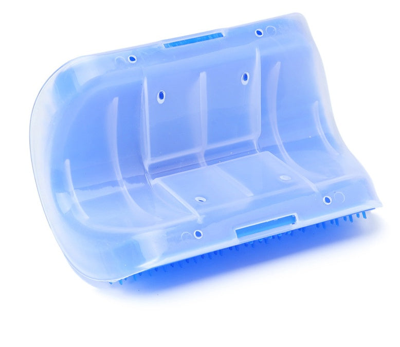 Corner-Mounted Pet Grooming Comb for Cats