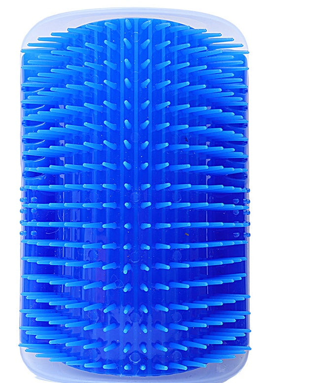 Corner-Mounted Pet Grooming Comb for Cats