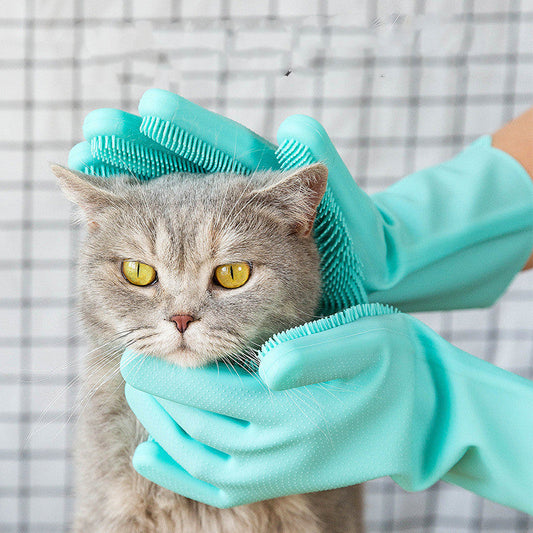 Fur-Magnet Pet Grooming Gloves