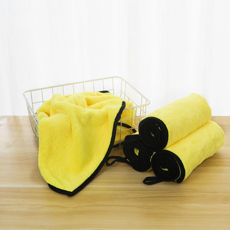 Grey and Yellow Pet Bath Towels