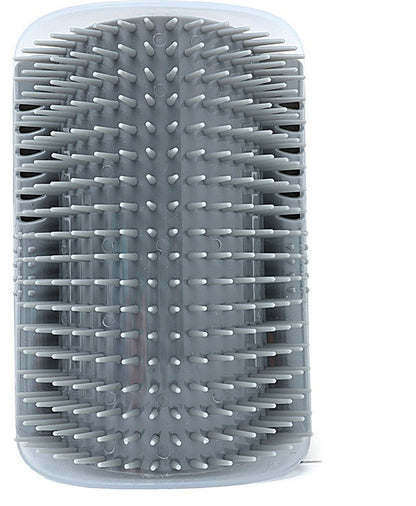 Corner-Mounted Pet Grooming Comb for Cats